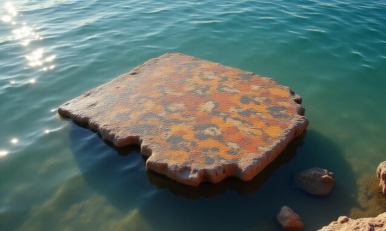 Mosaici romani vicino alla riva del mare